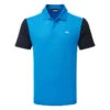 J.Lindeberg Andie Golf Polo Shirt -Golf Apparel Store J.Lindeberg SS23 Andi Regular Fit Polo GMJT09663 O175 SHLIN205 Brilliant Blue Front