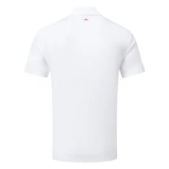 J.Lindeberg Clark Golf Polo Shirt 7 J.Lindeberg Clark Golf Polo Shirt -Golf Apparel Store J.Lindeberg SS23 Clark Regular Fit Polo GMJT09823 0000 SHLIN206 White Lapis Blue Fiery Red Back
