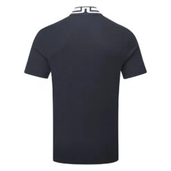J.Lindeberg Tyson Golf Polo Shirt -Golf Apparel Store J.Lindeberg SS23 Tyson Regular Fit Polo GMJT07647 6855 SHLIN189 JL NavyWhite Back
