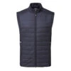 J.Lindeberg Kenny Hybrid Thermal Golf Wind Vest -Golf Apparel Store J.Lindeberg AMOW08166 6855 M Kenny Hybrid Vest JL Navy WTLIN038 Front