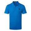 J.Lindeberg Diamond Golf Polo Shirt 2 J.Lindeberg Diamond Golf Polo Shirt -Golf Apparel Store J.Lindeberg GMJT06475 O346 M Diamond Regular Fit Polo Nautical Blue Front
