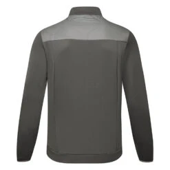 J.Lindeberg Quilt Hybrid Thermal Golf Wind Jacket 10 J.Lindeberg Quilt Hybrid Thermal Golf Wind Jacket -Golf Apparel Store J.Lindenberg Quilt Hybrid Jacket AMOW07063 U133 WTLIN046 Grey Back