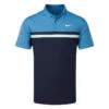 Nike Dry Victory Colourblock Golf Polo Shirt 2 Nike Dry Victory Colourblock Golf Polo Shirt -Golf Apparel Store Nike SS22 Dri Fit Victory Colourblock Polo Shirt DH0845 469 Code SHNIK795 Front
