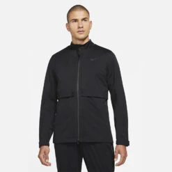 Nike Storm-FIT ADV Rapid Adapt Waterproof Golf Jacket 14 Nike Storm-FIT ADV Rapid Adapt Waterproof Golf Jacket -Golf Apparel Store Nike AW21 Storm Fit Advanced Rapid Adapt Waterproof Jacket DA2887 010 Code WJNIK054 M Black Model 1