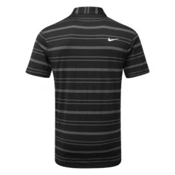 Nike Dry Tour Striped Golf Polo Shirt -Golf Apparel Store Nike SS23 Dry Tour Striped Polo DR5300 010 SHNIK856 S Black Anthracite White Back