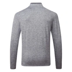 Nike Dry Victory Heather 1/2 Zip Golf Sweater -Golf Apparel Store Nike Victory Heather 1 2 Zip Golf Sweater Obsidian Black DH1261 451 SWNIK257 Back