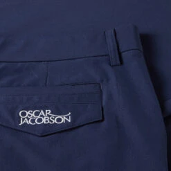 Oscar Jacobson Desmond Golf Trousers -Golf Apparel Store Oscar Jacobson AW22 Desmond Trousers Navy OJTRS0119 TROSC074 30 W 31 Leg Detail