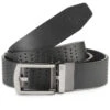 Oscar Jacobson Shelby Leather Golf Belt -Golf Apparel Store Oscar Jacobson Shelby Leather Golf Belt Black 1