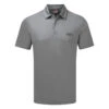 Oscar Jacobson Chap Tour Golf Polo Shirt 2 Oscar Jacobson Chap Tour Golf Polo Shirt -Golf Apparel Store Oscar Jacobson AW20 Chap Tour Polo OJTS0011 Code SHOSC166 Pewter Front