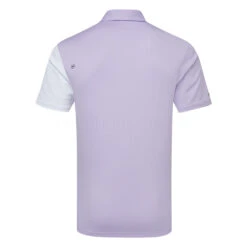 Ping Mack Golf Polo Shirt -Golf Apparel Store Ping SS23 Mack Polo Shirt P03576 WCL9 SHPIN342 White Cool Lilac Multi Back