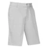 Ping Swift Golf Shorts 1 Ping Swift Golf Shorts -Golf Apparel Store Ping SS23 Swift Tailored Shorts P03581 PGW TSPIN044 Pearl Grey White Front