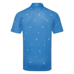 Ping Two Tone Golf Polo Shirt -Golf Apparel Store Ping SS23 Two Tone Polo Shirt P03571 DEB SHPIN349 Danube Infinity Blue Multi Back