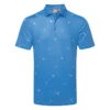 Ping Two Tone Golf Polo Shirt -Golf Apparel Store Ping SS23 Two Tone Polo Shirt P03571 DEB SHPIN349 Danube Infinity Blue Multi Front
