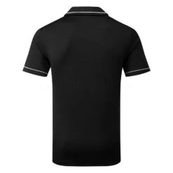Puma Cloudspun Monarch Golf Polo Shirt -Golf Apparel Store Puma AW22 Cloudspun Monarch Polo 530991 01 SHPUM642 Black Heather High Rise Back
