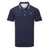 Puma AP Signature Tipped Golf Polo Shirt 2 Puma AP Signature Tipped Golf Polo Shirt -Golf Apparel Store Puma SS22 AP Signature Tipped Polo Shirt 598154 10 Code SHPUM589 M Navy Blazer Front
