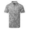Puma Cloudspun Leaflet Golf Polo Shirt -Golf Apparel Store Puma SS22 Cloudspun Leaflet Polo 535445 01 SHPUM652 Quiet Shade Heather Front