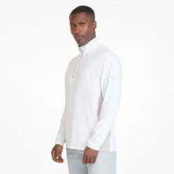 Puma Gamer 1/4 Zip Golf Popover 11 Puma Gamer 1/4 Zip Golf Popover -Golf Apparel Store Puma SS22 Gamer 1 4 Zip Sweater 599127 02 Code SWPUM230 M Bright White model 1