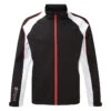 Sunderland Vancouver Pro Waterproof Golf Jacket 2 Sunderland Vancouver Pro Waterproof Golf Jacket -Golf Apparel Store Sunderland AW18 Vancouver Pro Waterproof Jacket SUNMR41 VPRJKT Code WJSUN031 BlackWhiteRed Front