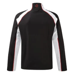 Sunderland Vancouver Pro Waterproof Golf Jacket -Golf Apparel Store Sunderland AW18 Vancouver Pro Waterproof Jacket SUNMR41 VPRJKT Code WJSUN031 BlackWhiteRed back