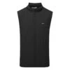 TravisMathew Cold Shoulder Full Zip Golf Vest -Golf Apparel Store Travis Mathew SS21 Cold Shoulder Sweater Vest 1MT369 0BLK Code SWTRA019 M Black Front