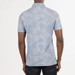 TravisMathew Patio Time Golf Polo Shirt -Golf Apparel Store Travis Mathew SS21 Patio Time Golf Polo Shirt 1MW148 SHTRA058 L Heather Medium Grey Model 3