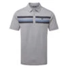 TravisMathew Private Dock Golf Polo Shirt 1 TravisMathew Private Dock Golf Polo Shirt -Golf Apparel Store Travis Mathew SS21 Private Dock Golf Polo Shirt 1MW149 SHTRA054 M Heather Medium Grey Front