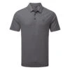 TravisMathew Two Hour Delay Golf Polo Shirt -Golf Apparel Store Travis Mathew SS21 Two Hour Delay Polo Shirt 1MV108 Code SHTRA033 M Heather Dark Grey Front