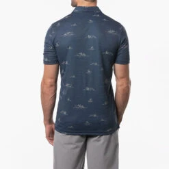TravisMathew Fun And Games Golf Polo Shirt -Golf Apparel Store Travis Mathew SS21 Fun And Games Golf Polo Shirt 1MW113 Code SHTRA042 Insignia Model 3