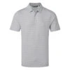 TravisMathew PTO Golf Polo Shirt -Golf Apparel Store Travis Mathew SS21 PTO Polo Shirt 1MQ024 1WHS Code SHTRA016 White Sleet Front