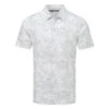 TravisMathew Stay On Target Golf Polo Shirt 1 TravisMathew Stay On Target Golf Polo Shirt -Golf Apparel Store Travis Mathew SS21 Stay On Target Golf Polo Shirt 1MW104 Code SHTRA045 White Front