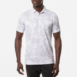 TravisMathew Stay On Target Golf Polo Shirt -Golf Apparel Store Travis Mathew SS21 Stay On Target Golf Polo Shirt 1MW104 Code SHTRA045 White Model 1