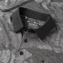 Under Armour Playoff 2.0 Jacquard Golf Polo Shirt -Golf Apparel Store Under Armour AW22 Playoff 2.0 Jacquard Polo Shirt 1373694 001 SHUND303 XXXL Black White Black Detail