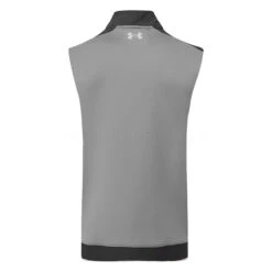 Under Armour Storm Daytona 1/2 Zip Golf Vest -Golf Apparel Store Under Armour AW22 Storm Daytona Vest Wind Top 1373408 012 WTUND091 Pitch Gray Black Reflective Back