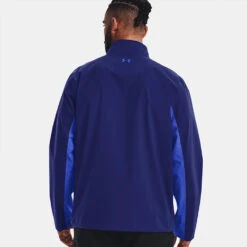 Under Armour Storm Proof 2.0 Waterproof Golf Jacket -Golf Apparel Store Under Armour AW22 Stormproof 2.0 Waterproof Jacket 1371596 456 WJUND014 Bauhaus Blue Versa Blue Versa Blue Model 1