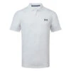Under Armour Performance 3.0 Deuces Golf Polo Shirt -Golf Apparel Store Under Armour SS23 Performance 3.0 Deuces Polo Shirt 1377378 100 SHUND317 S White Starfruit Blue Mirage Front