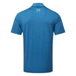 Under Armour Playoff 3.0 Core Stripe Golf Polo Shirt -Golf Apparel Store Under Armour SS23 Playoff 3.0 Core Stripe Polo Shirt 1378676 471 SHUND324 S Blue Mirage Glacier Blue Glacier Blue Back