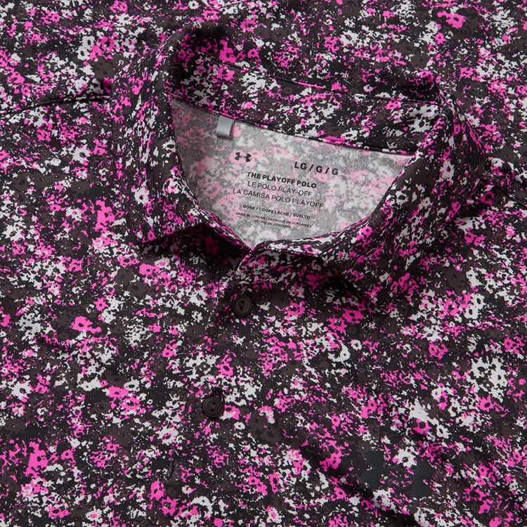Under Armour Playoff 3.0 Floral Speckle Stripe Golf Polo Shirt 4 Under Armour Playoff 3.0 Floral Speckle Stripe Golf Polo Shirt - Image 2