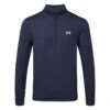 Under Armour Storm HZ 1/2 Zip Golf Sweater -Golf Apparel Store Under Armour SS23 Storm Midlayer HZ Sweater 1377398 410 SWUND196 S Midnight Navy Midnight Navy Halo Grey Front