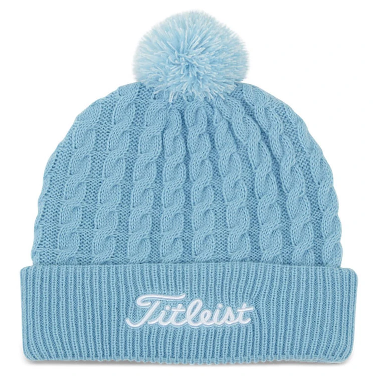 Titleist Cable Knit Pom Pom Golf Beanie 3 Titleist Cable Knit Pom Pom Golf Beanie