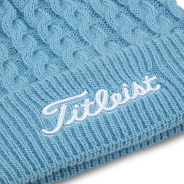 Titleist Cable Knit Pom Pom Golf Beanie 4 Titleist Cable Knit Pom Pom Golf Beanie - Image 2