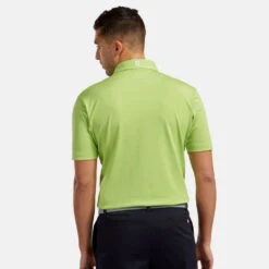 FootJoy Stretch Pique Solid Golf Polo Shirt 13 FootJoy Stretch Pique Solid Golf Polo Shirt -Golf Apparel Store footjoy pique ss shirt ath 91818 lime Model 3