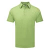 FootJoy Stretch Pique Solid Golf Polo Shirt -Golf Apparel Store footjoy pique ss shirt ath 91818 lime front